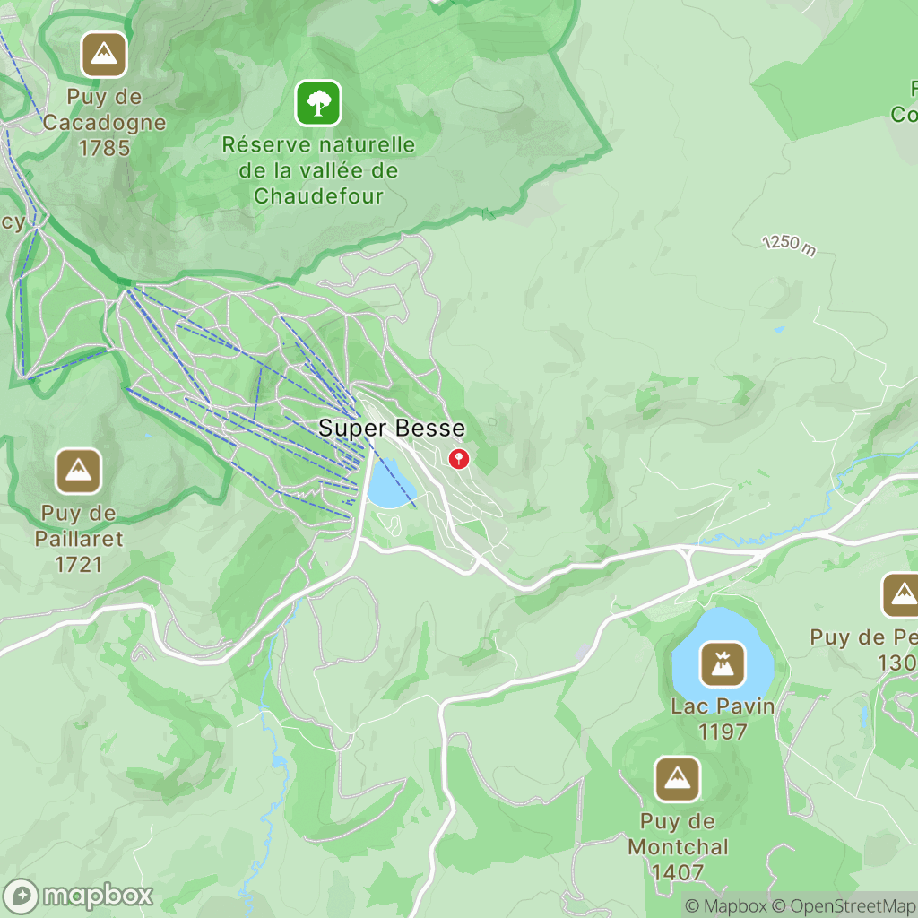 Carte de la zone de délimitation de randonnee-puy-de-sancy-puy-de-dome