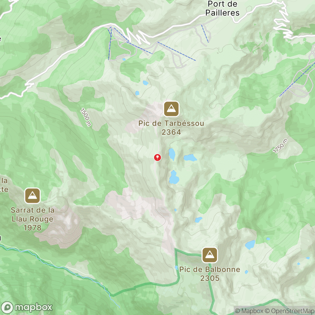 Étangs de Rabassoles : carte des parcours de randonnée - France