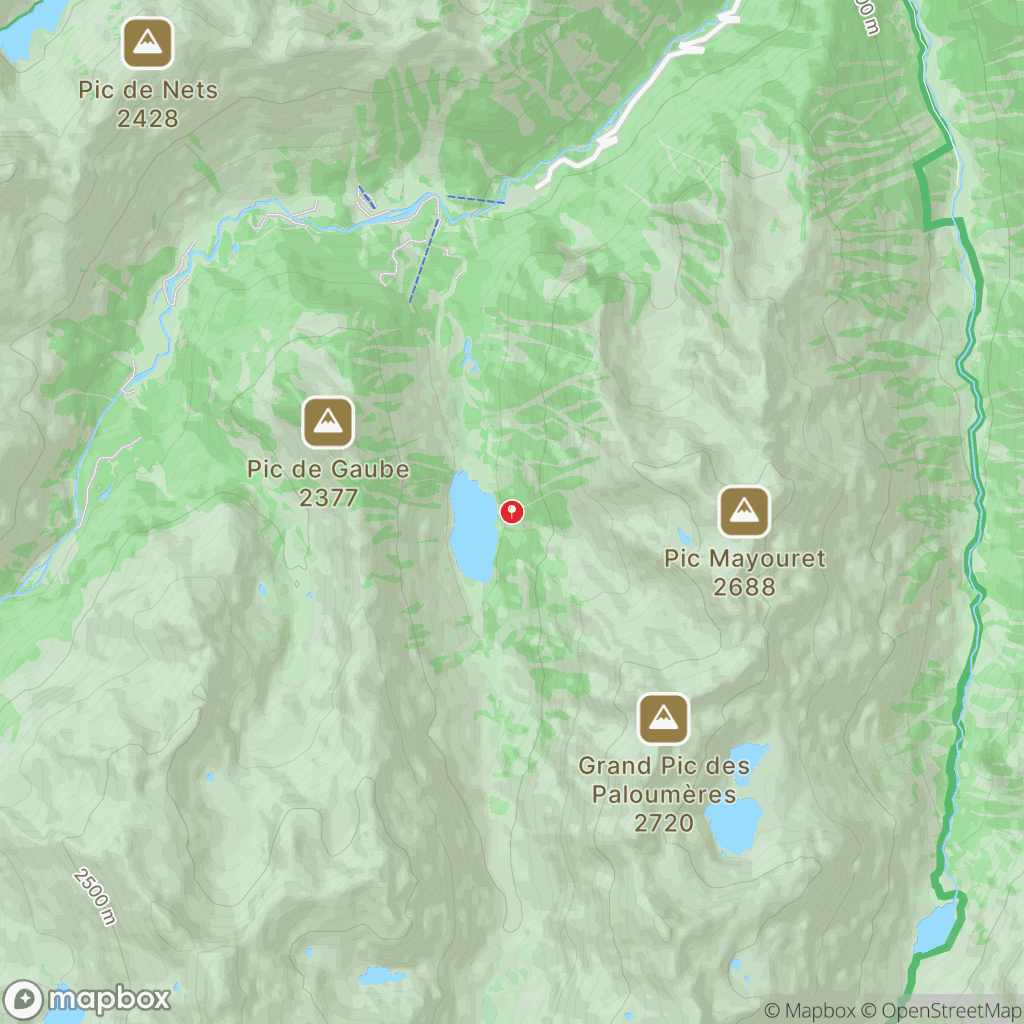 Carte de la zone de délimitation de randonnee-lac-de-gaube-pyrenees
