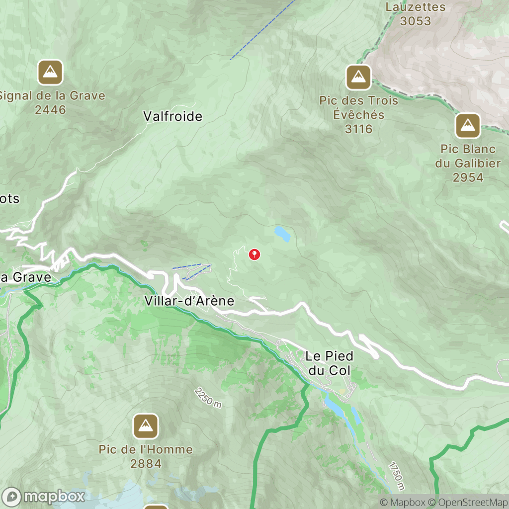 Lac du Pontet : carte des parcours de randonnée - France