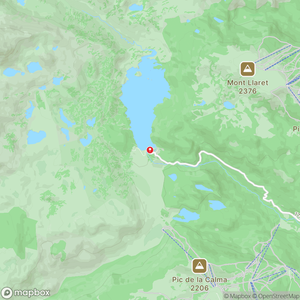 Carte de la zone de délimitation de randonnee-lac-des-bouillouses