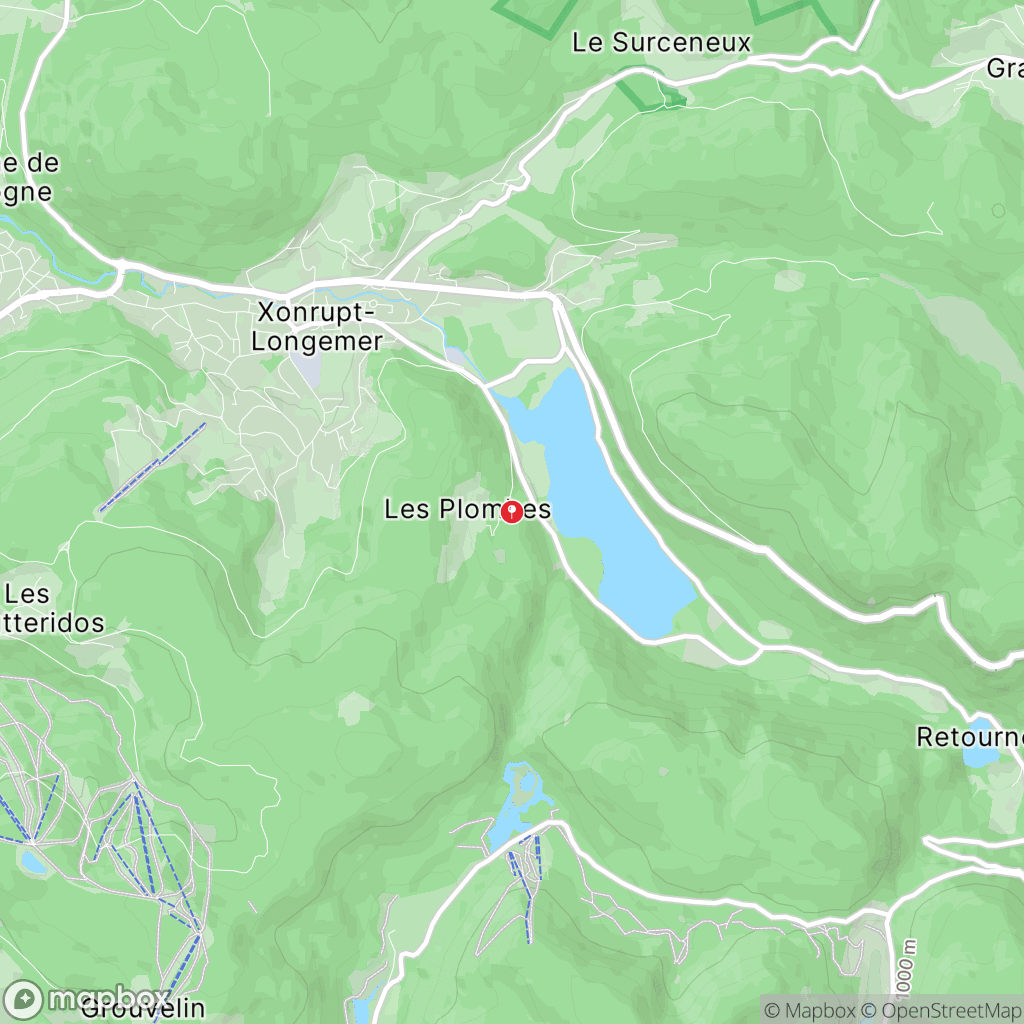 Carte de la zone de délimitation de randonnee-lac-de-longemer-vosges