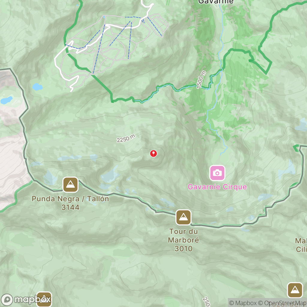 Carte de la zone de délimitation de randonnee-cirque-de-gavarnie