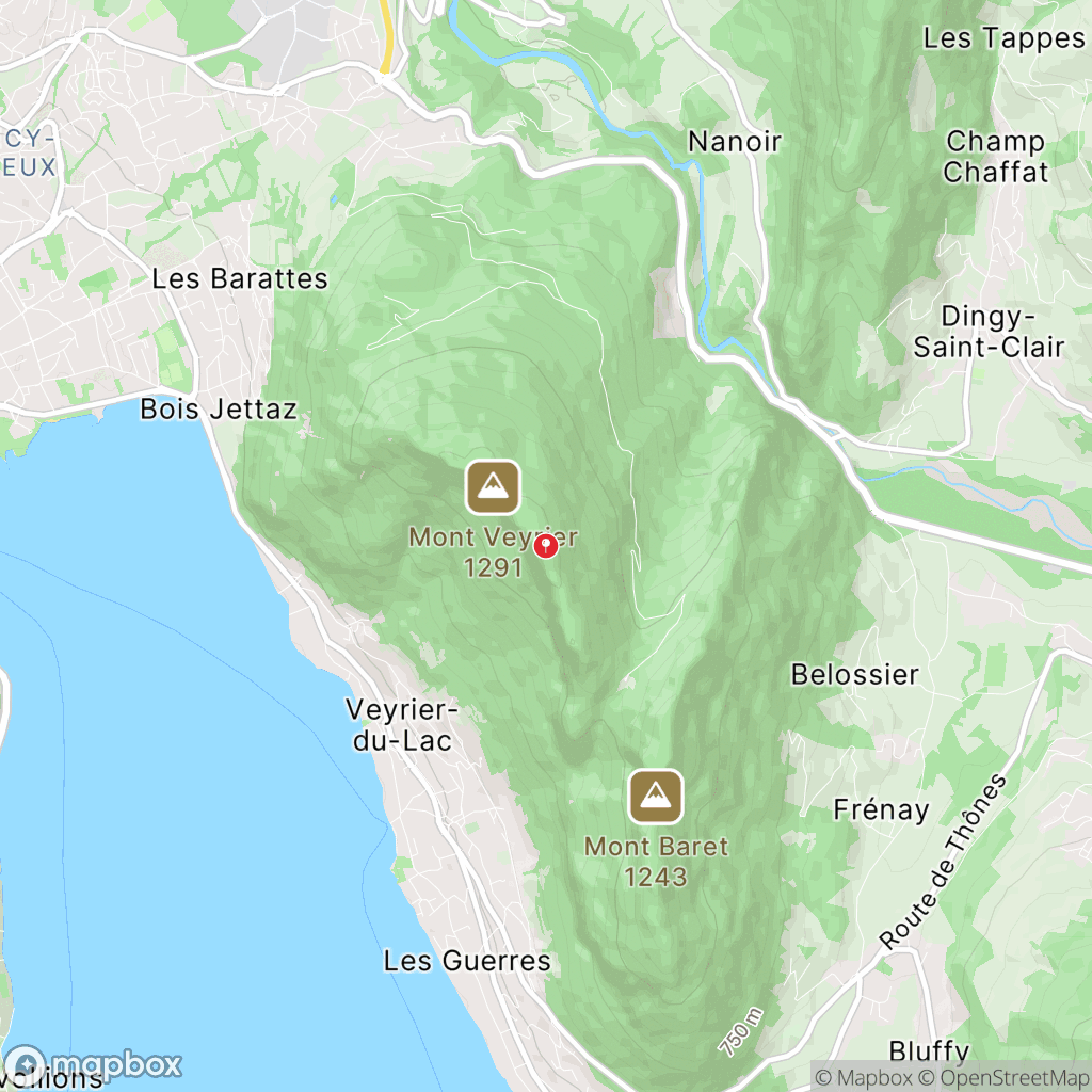 Carte de la zone de délimitation de randonnee-monts-baron-haute-savoie