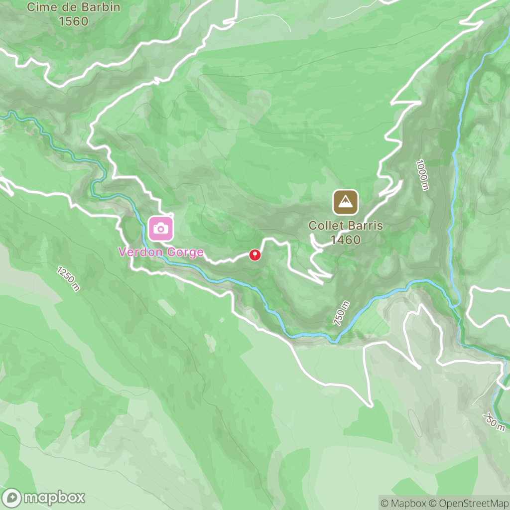 Carte de la zone de délimitation de randonnee-gorges-du-verdon