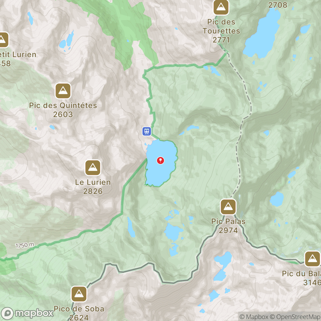 Carte de la zone de délimitation de randonnee-lac-d-artouste-pyrenees-atlantiques