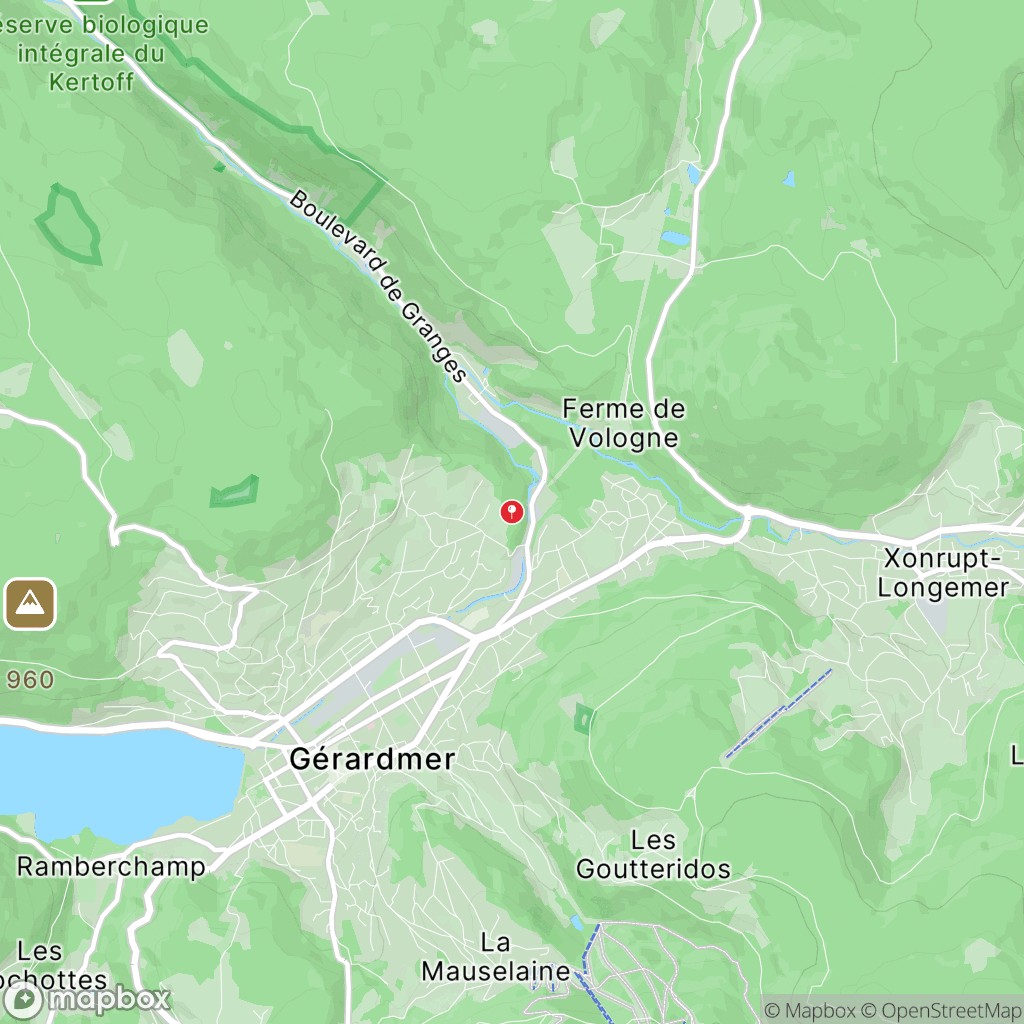 Saut des Cuves : carte des parcours de randonnée - France