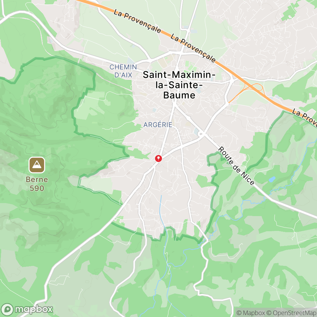 Carte de la zone de délimitation de randonnee-massif-sainte-baume
