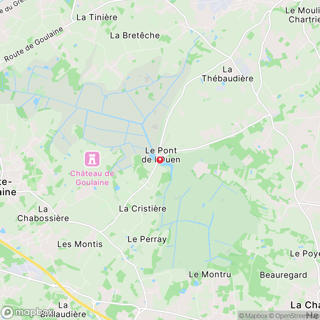 Pont de l'Ouen : carte des parcours de randonnée - France