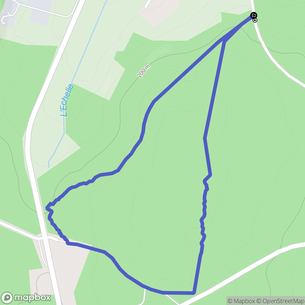 Dignac : carte du parcours de randonnée - France