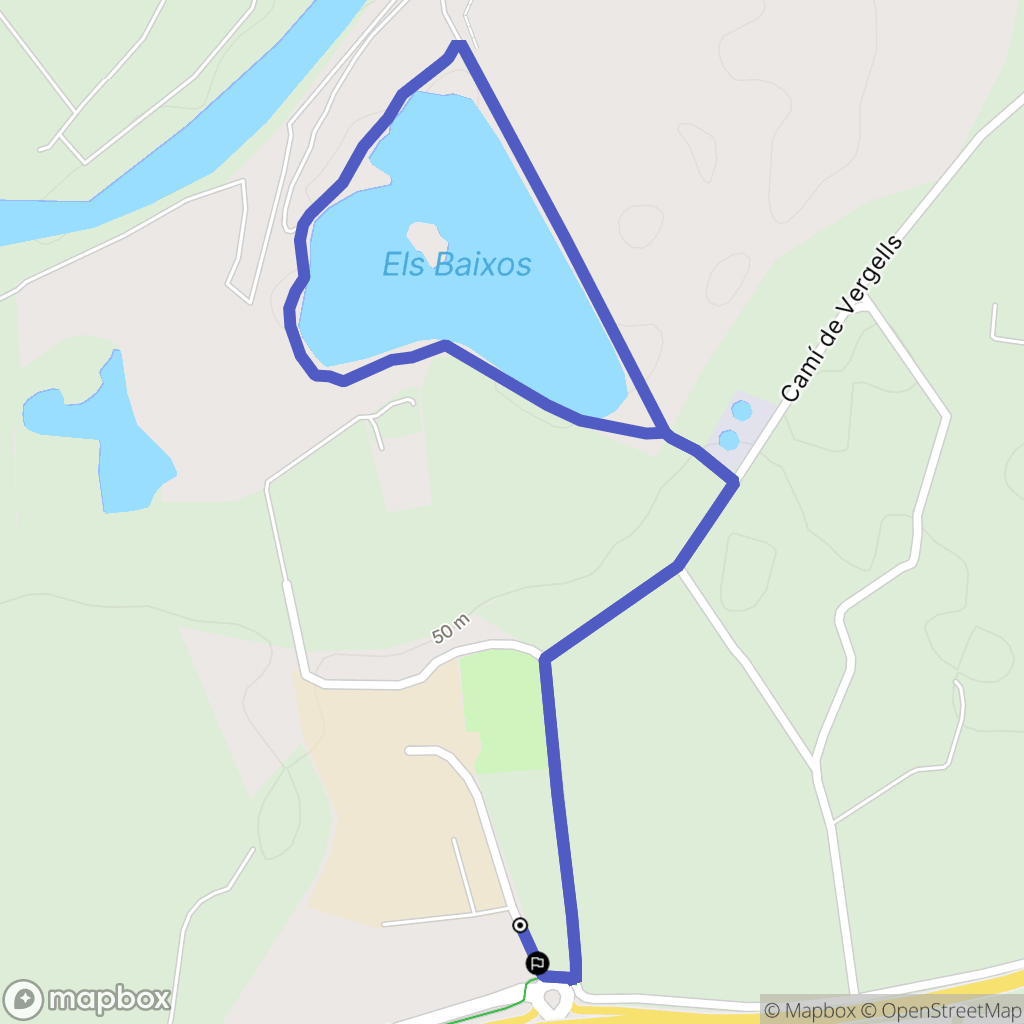 Villelongue-dels-Monts : carte du parcours de randonnée - France