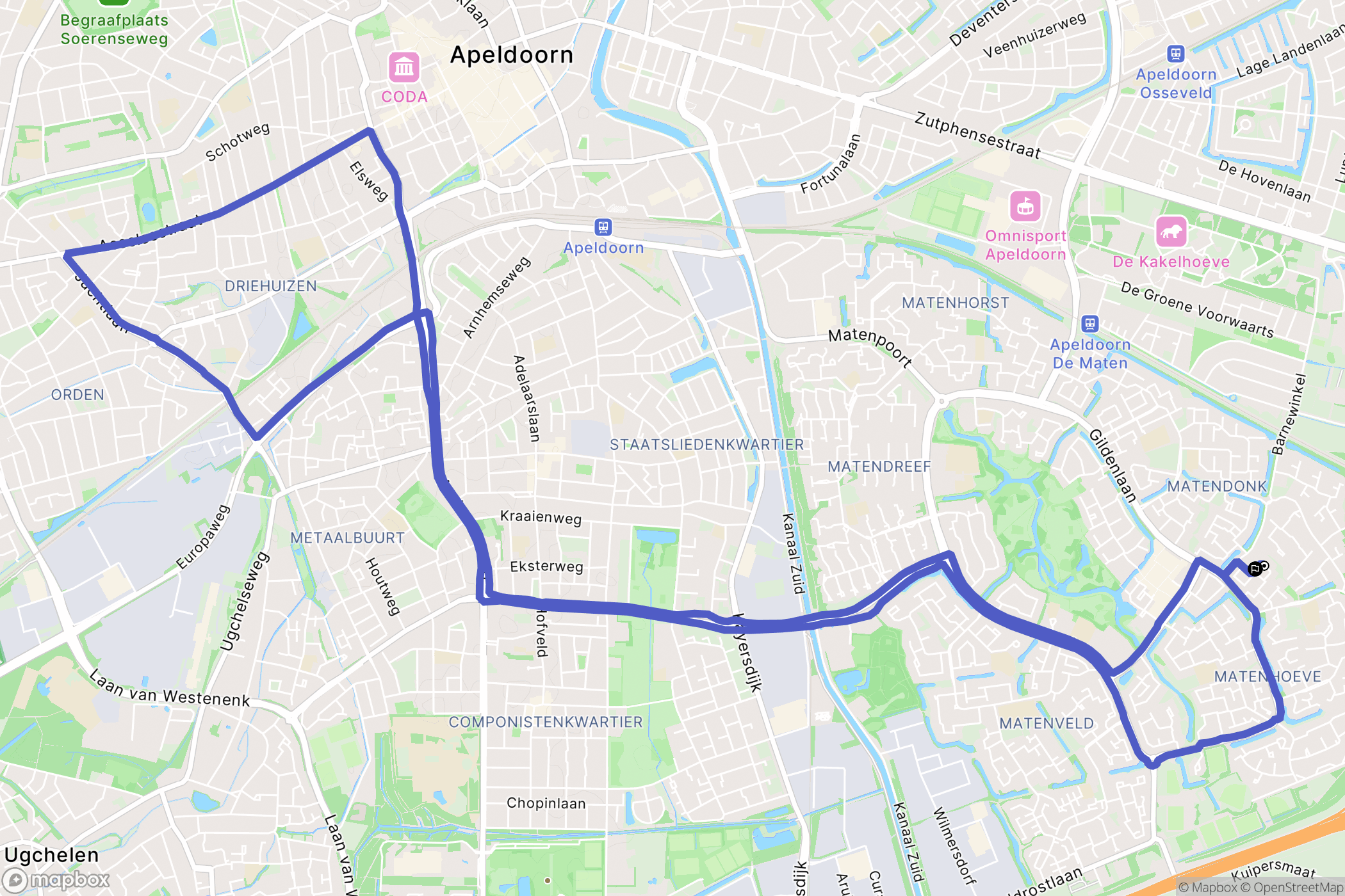 Apeldoorn: routekaart voor buitenactiviteiten - Netherlands