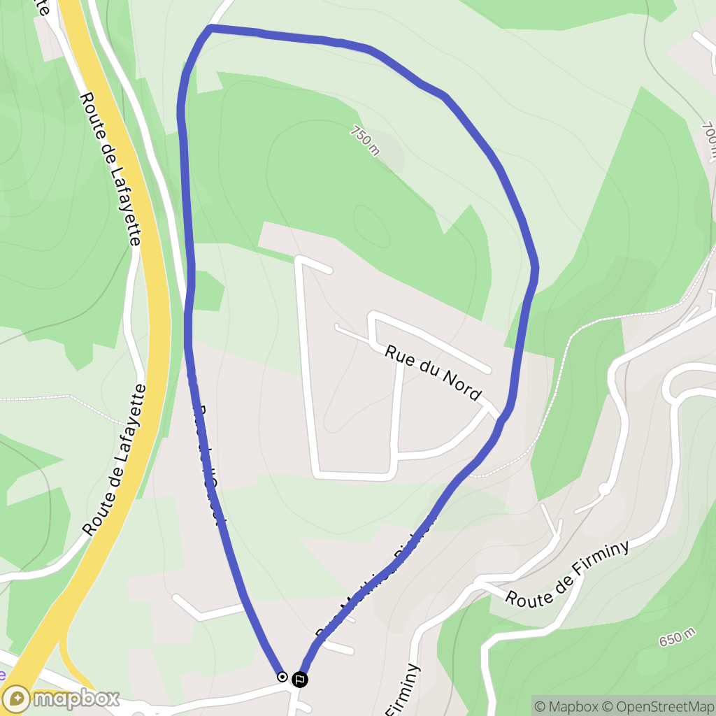 Saint-Ferréol-d'Auroure : carte du parcours de randonnée - France