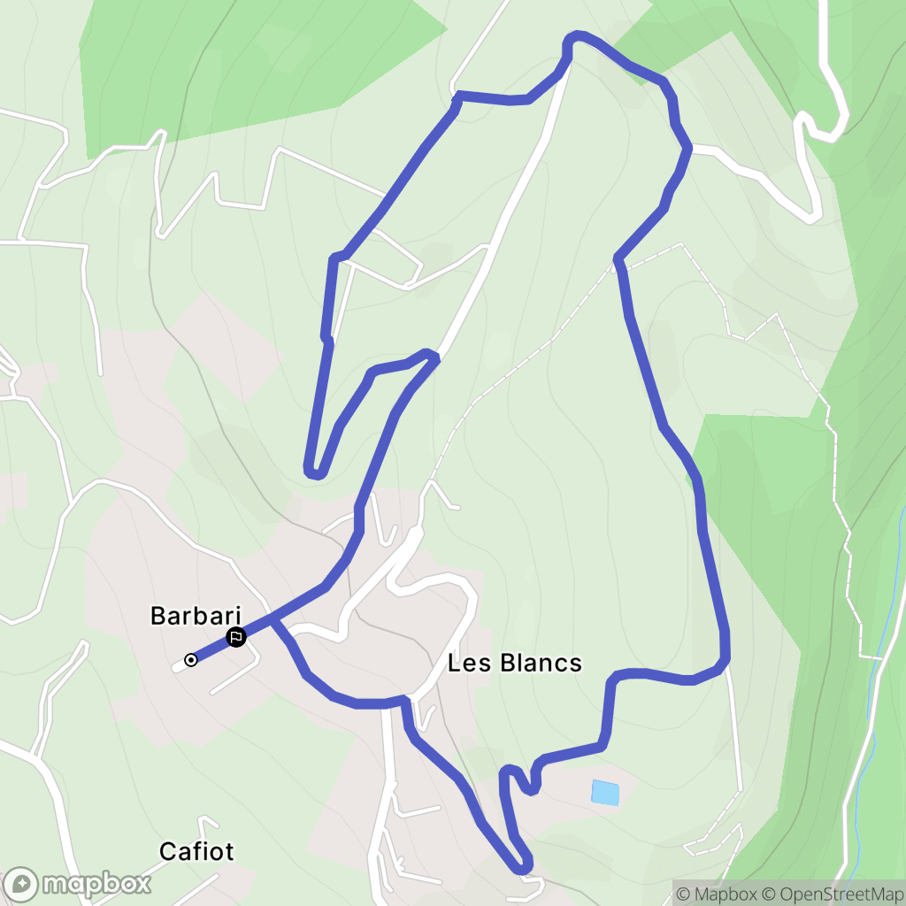 Gervans : carte du parcours de randonnée - France