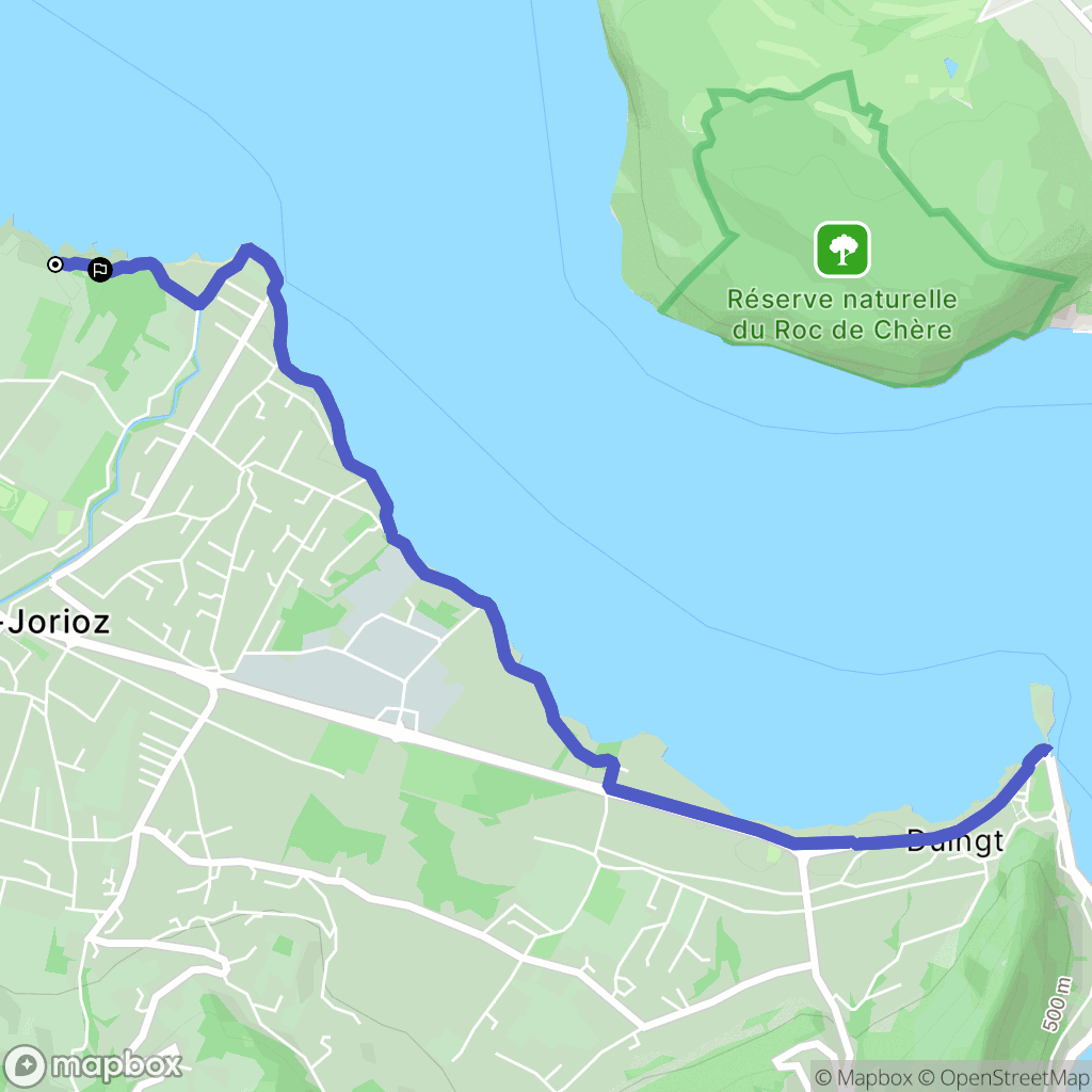 Saint-Jorioz : carte du parcours de randonnée - France