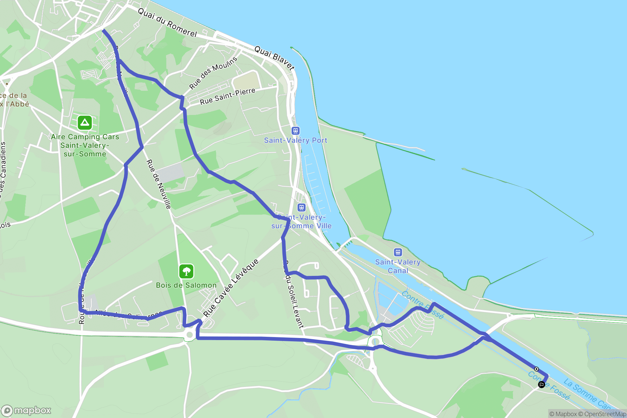 Boismont : carte du parcours de randonnée - France
