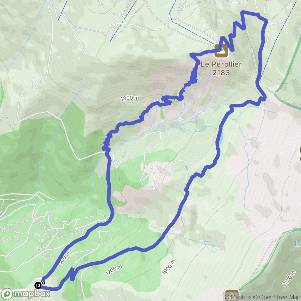 Villard-Saint-Christophe : carte du parcours de randonnée - France