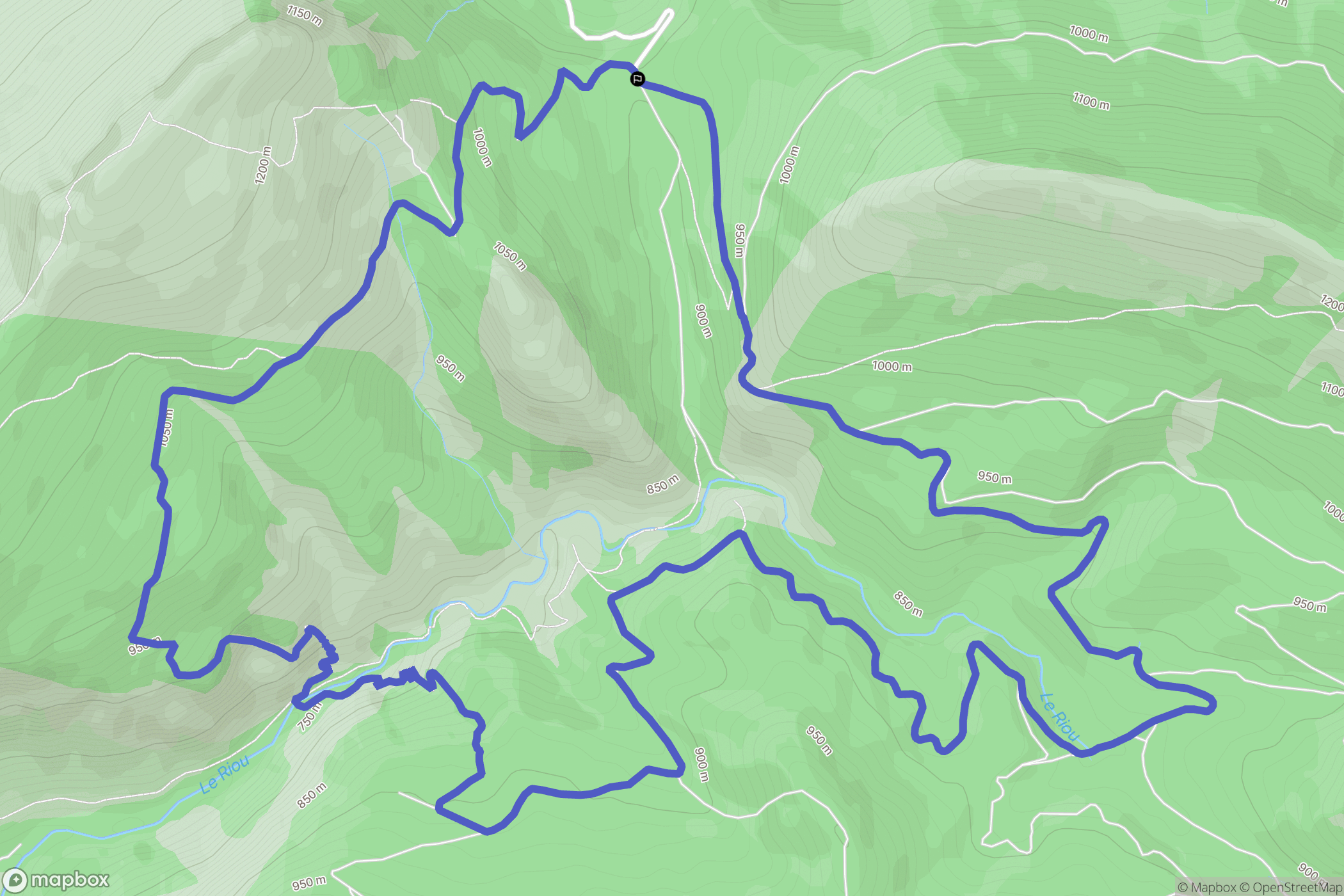 Savournon : carte du parcours de randonnée - France