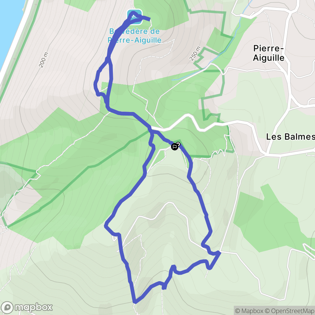 Tain-l'Hermitage : carte du parcours de randonnée - France