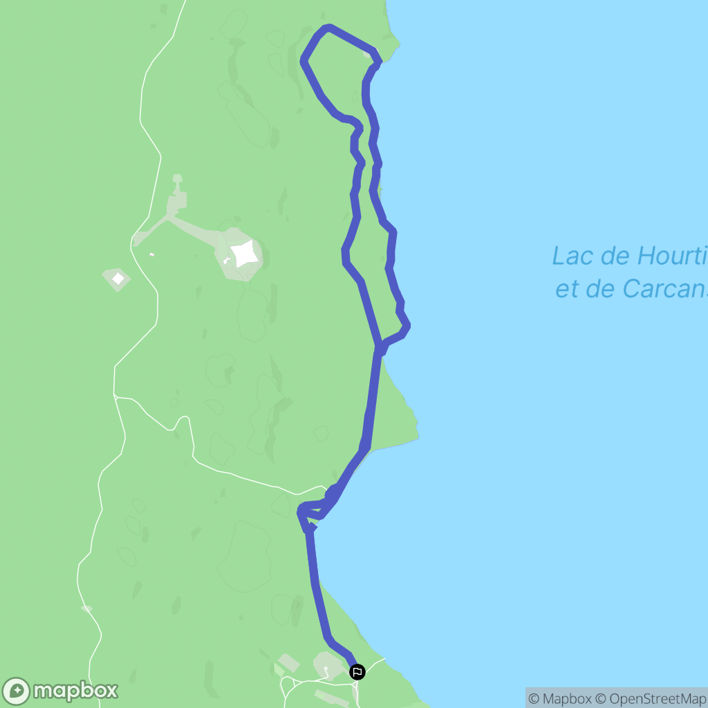 Bombannes : carte du parcours de randonnée - France