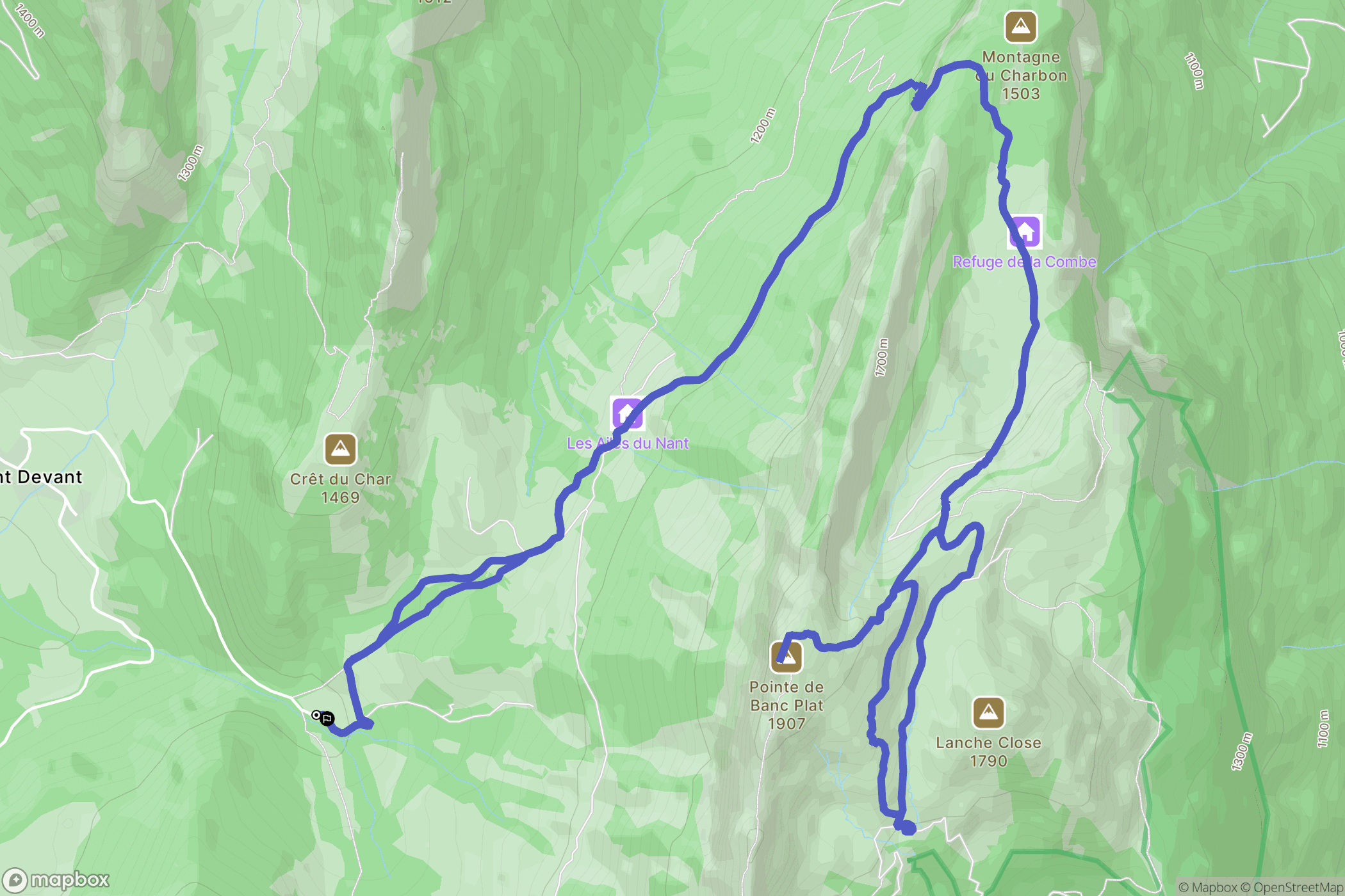 Bellecombe-en-Bauges: routekaart voor buitenactiviteiten - France