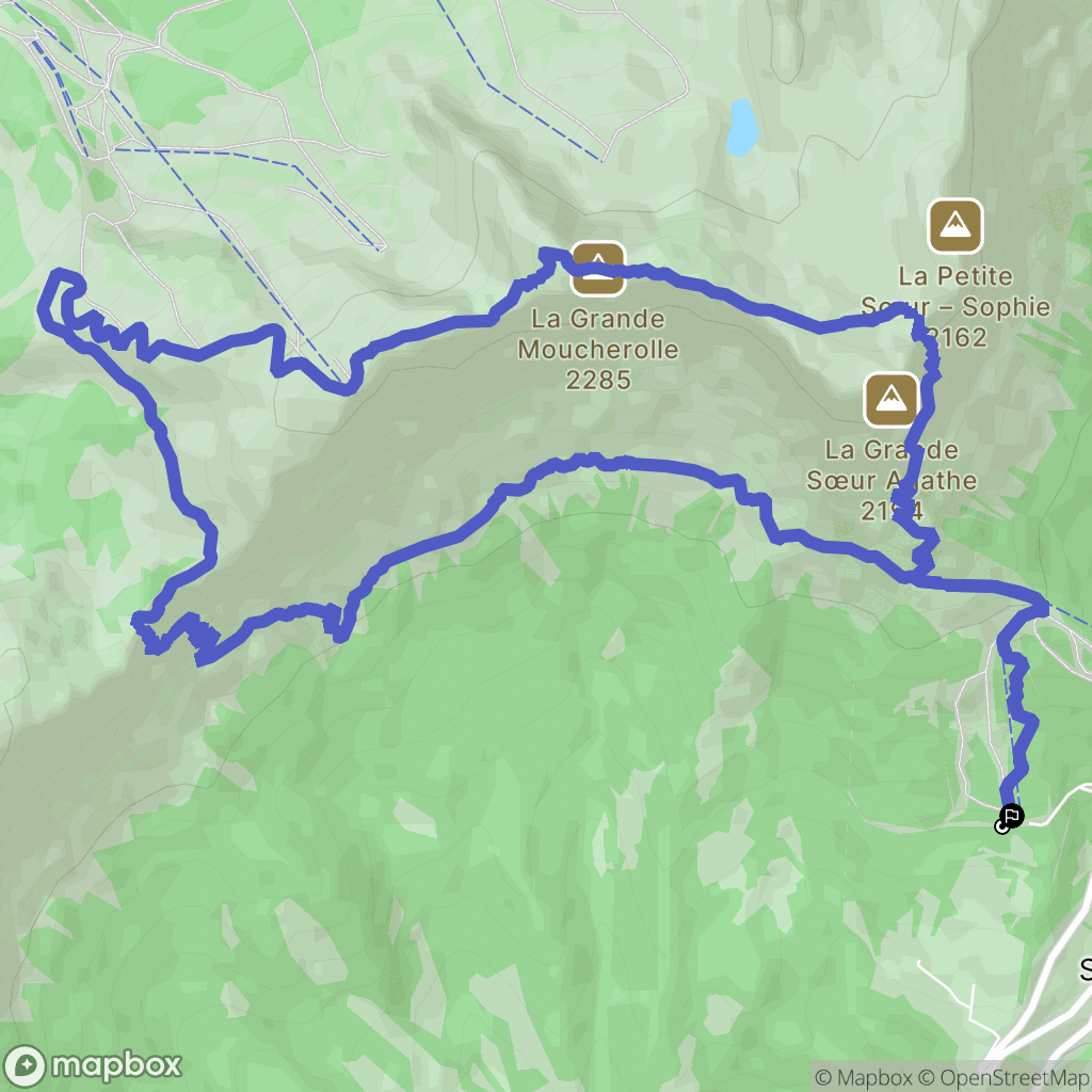 Château-Bernard : carte du parcours de randonnée - France