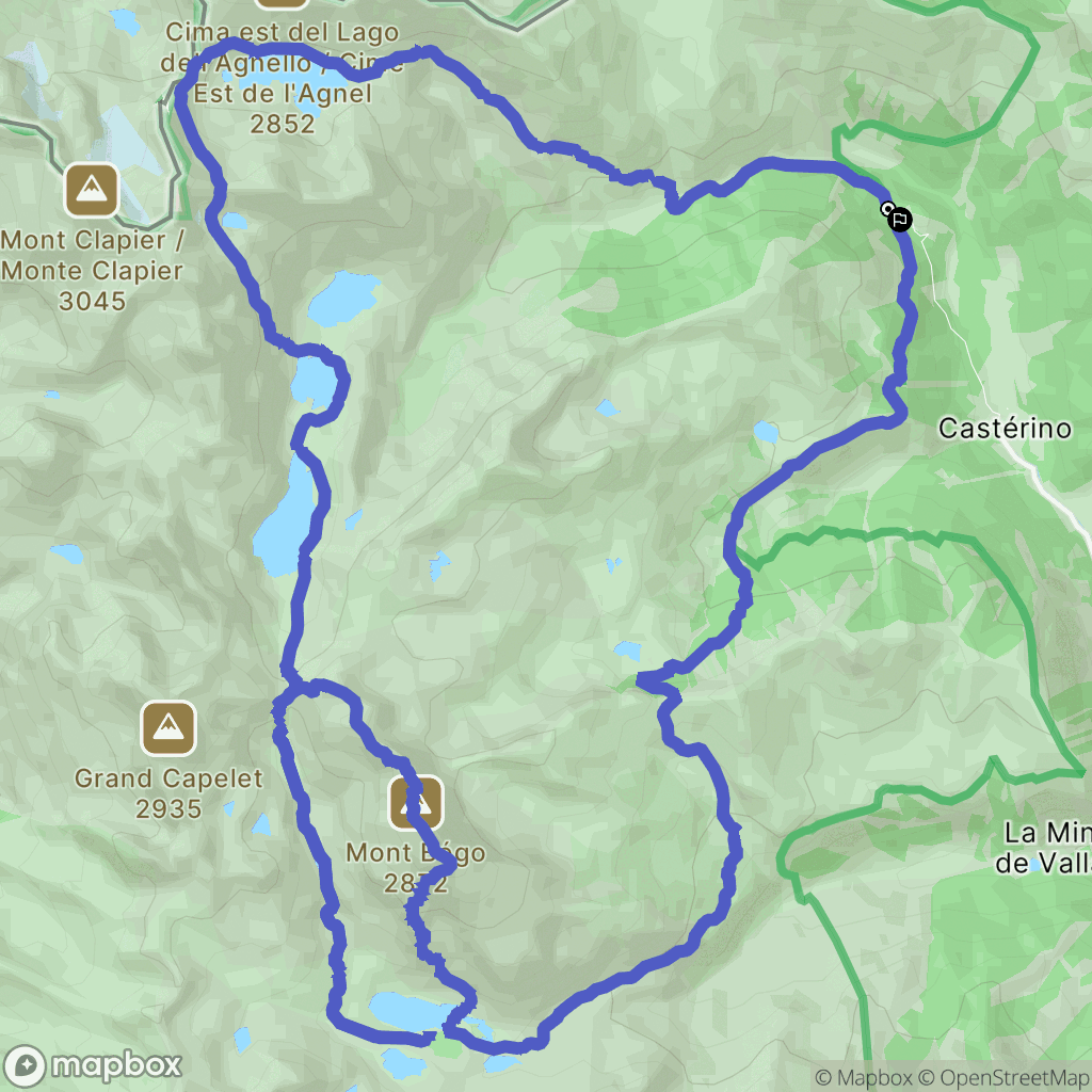 Mesches : carte du parcours de randonnée - France