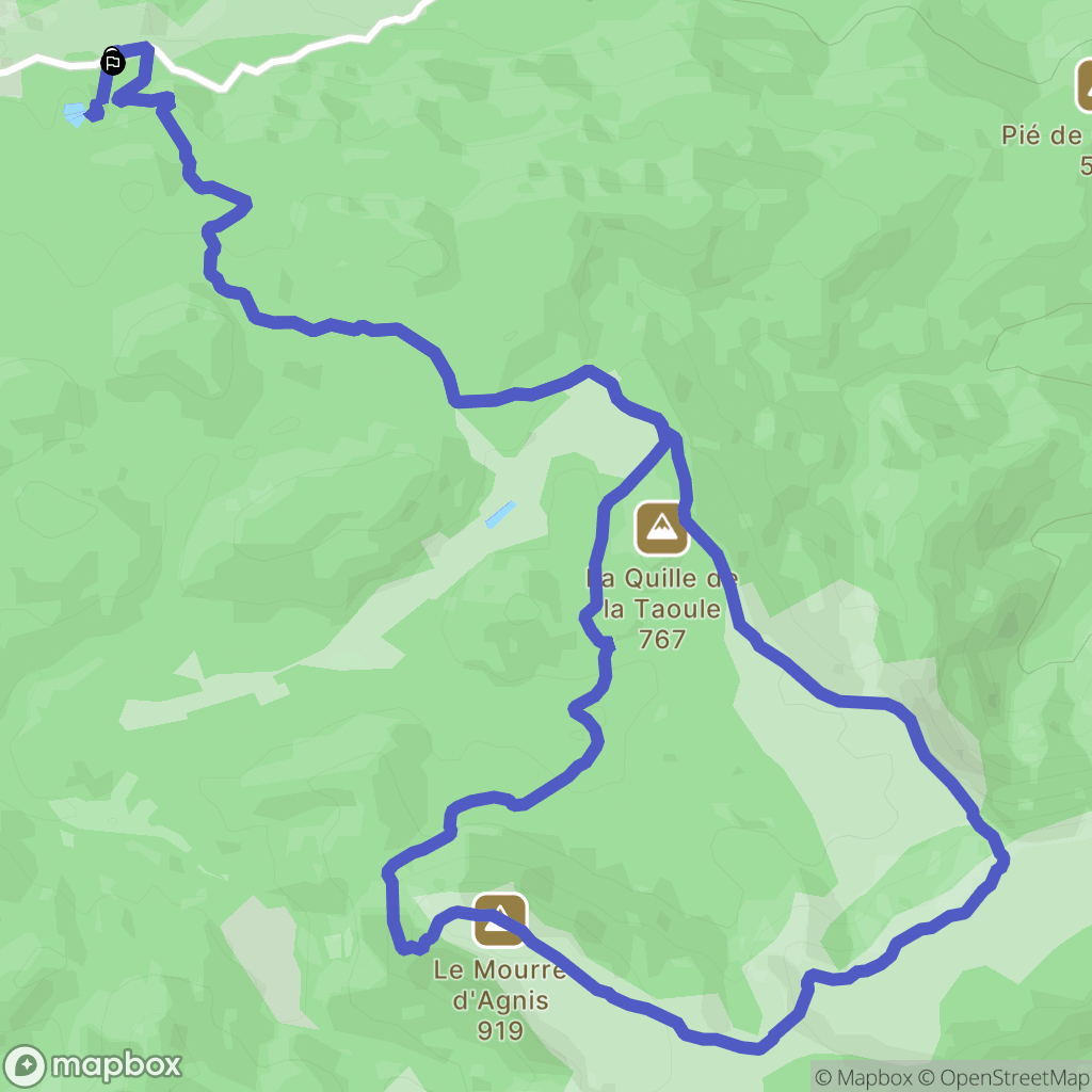 Mazaugues : carte du parcours de randonnée - France