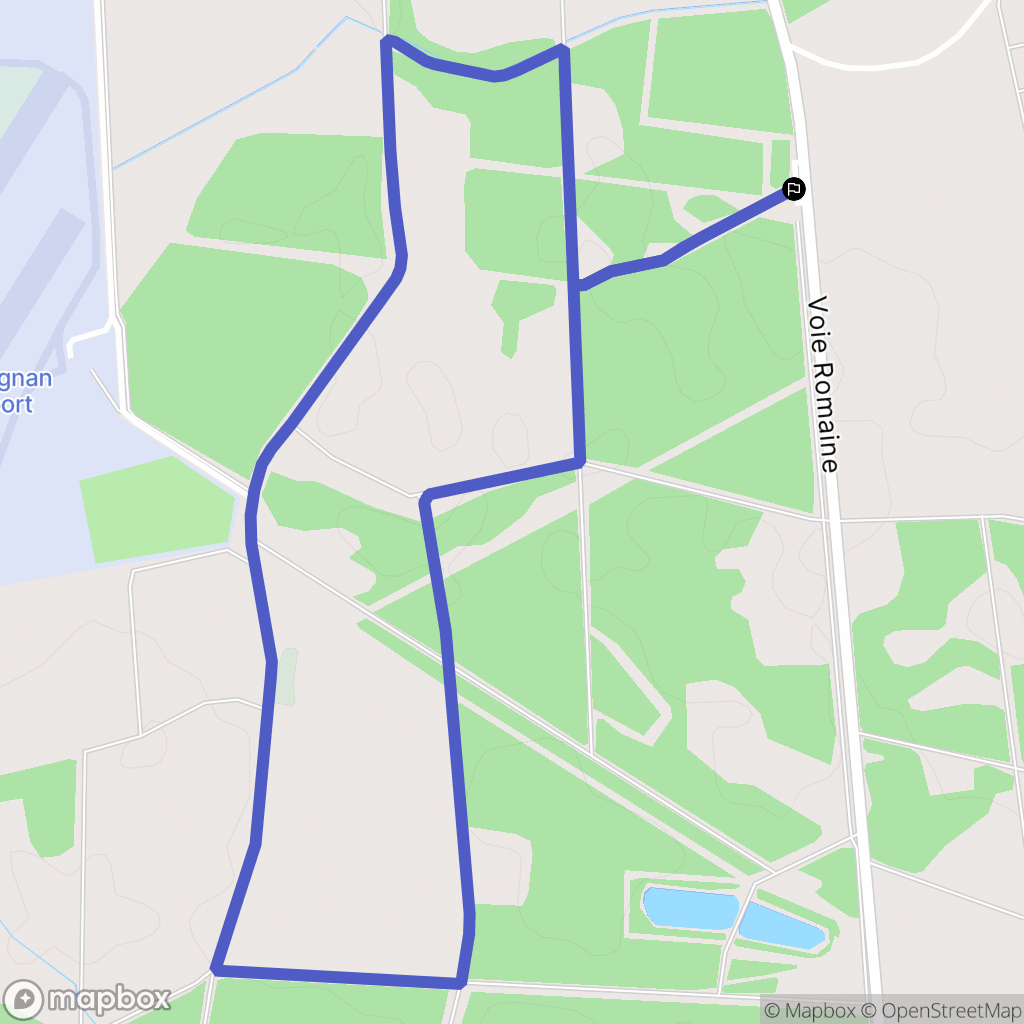 Martillac : carte du parcours de randonnée - France