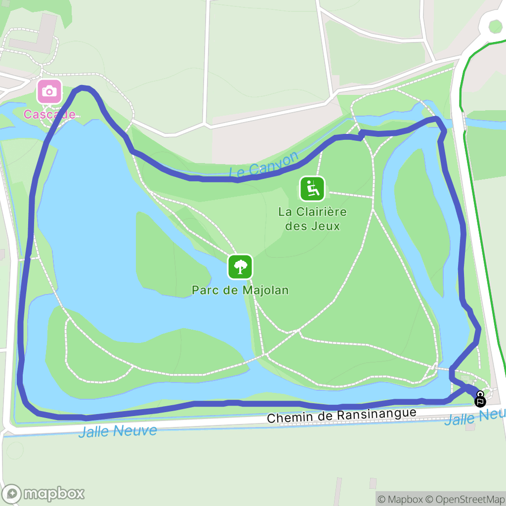 Blanquefort : carte du parcours de randonnée - France
