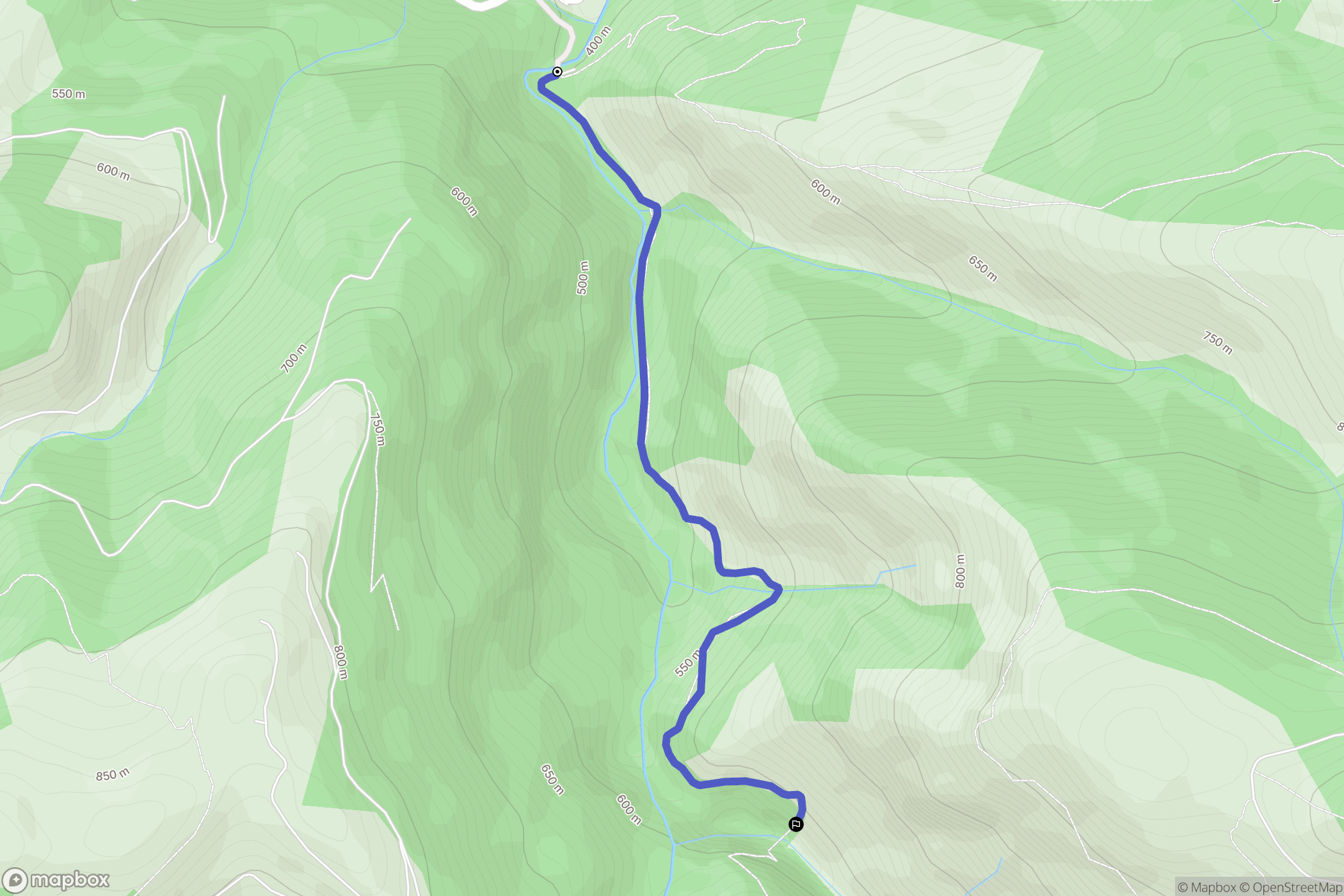 Larrau : carte du parcours de randonnée - France