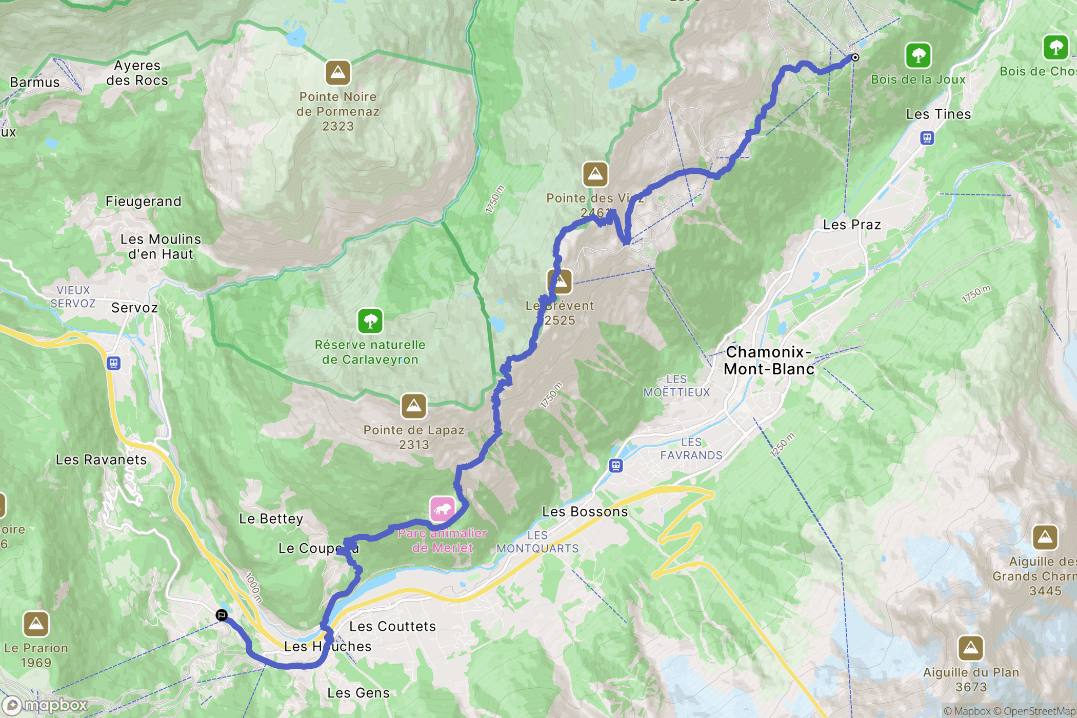 Chamonix-Mont-Blanc: routekaart voor buitenactiviteiten - France