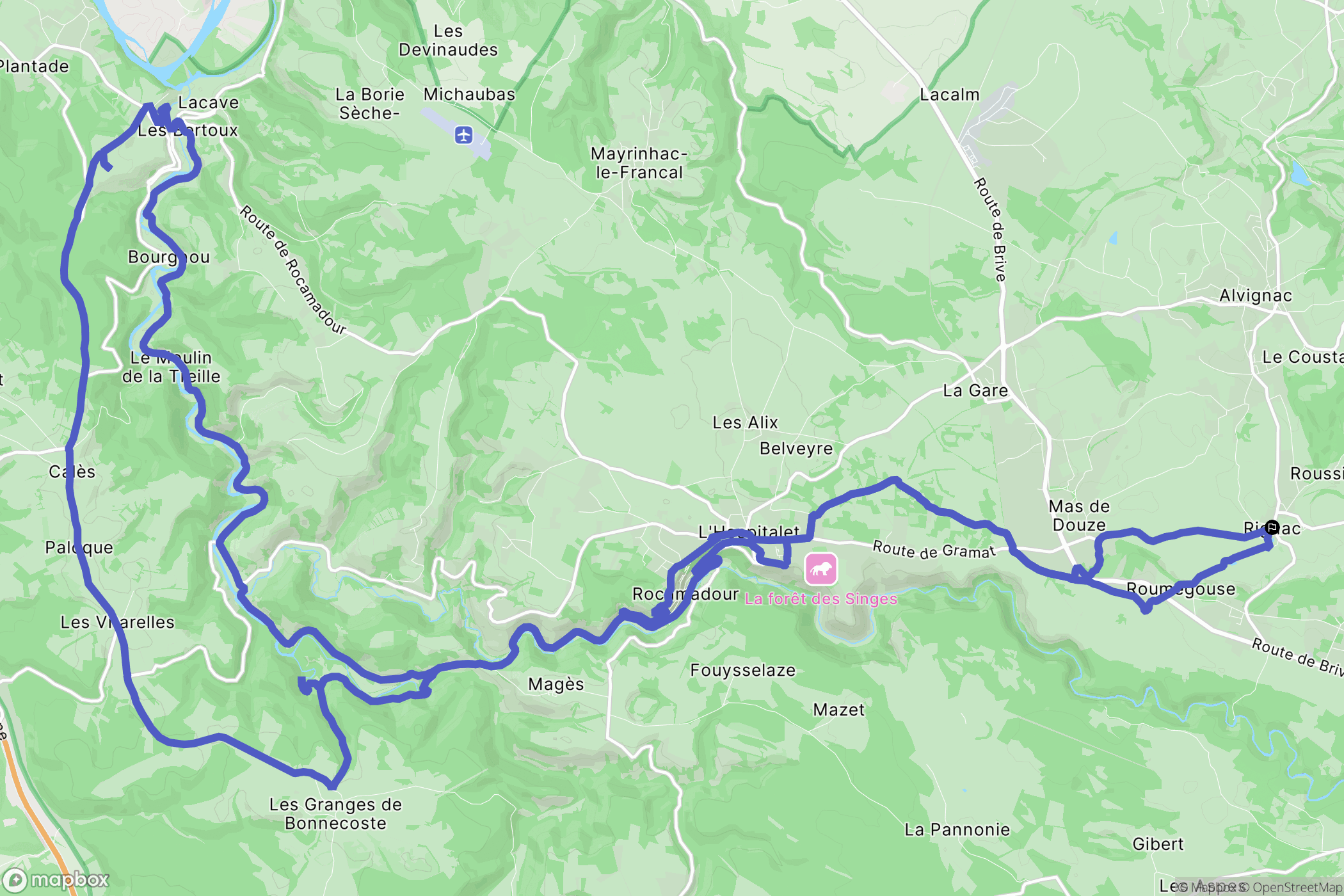 Rignac: routekaart voor buitenactiviteiten - France