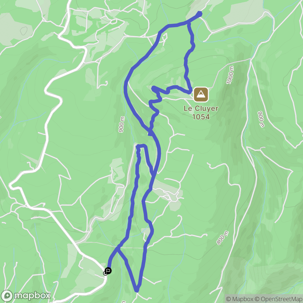 Saint-Saturnin-les-Apt : carte du parcours de randonnée - France
