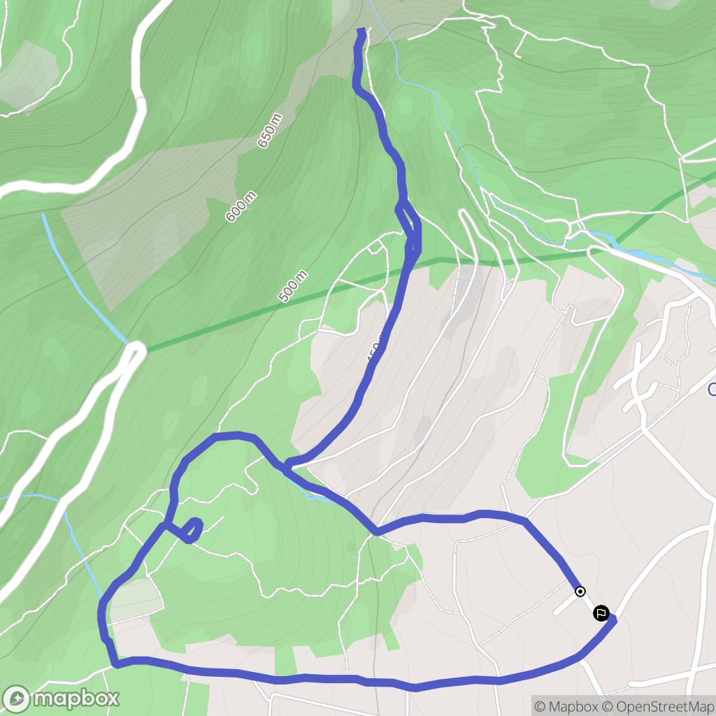 Bernin : carte du parcours de randonnée - France