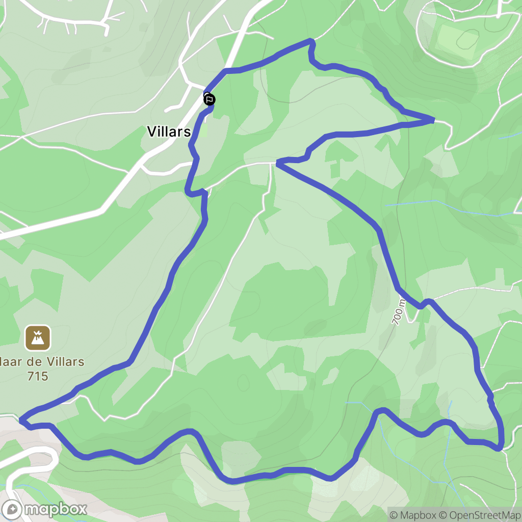 Chamalières : carte du parcours de randonnée - France