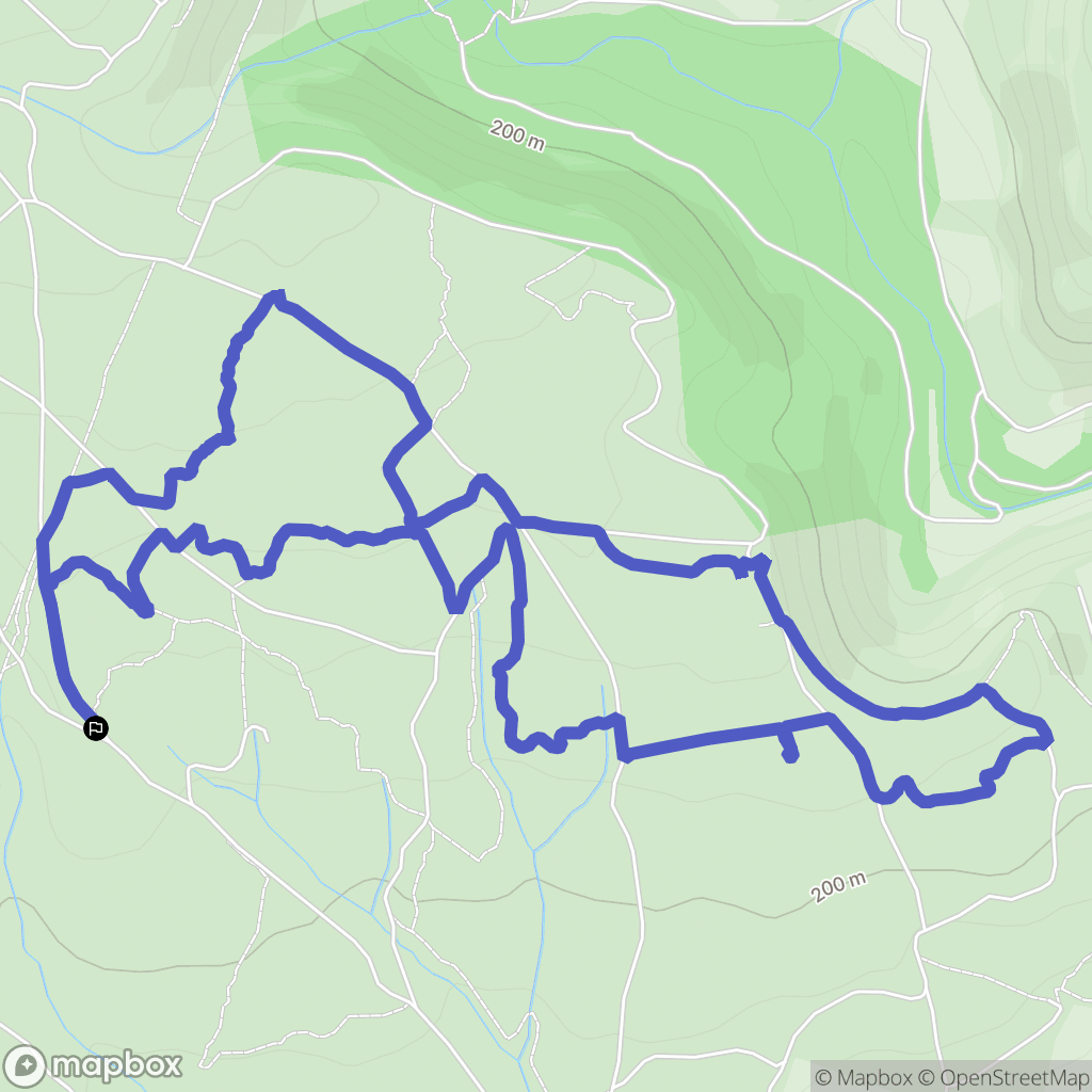 Conques-sur-Orbiel : carte du parcours de randonnée - France