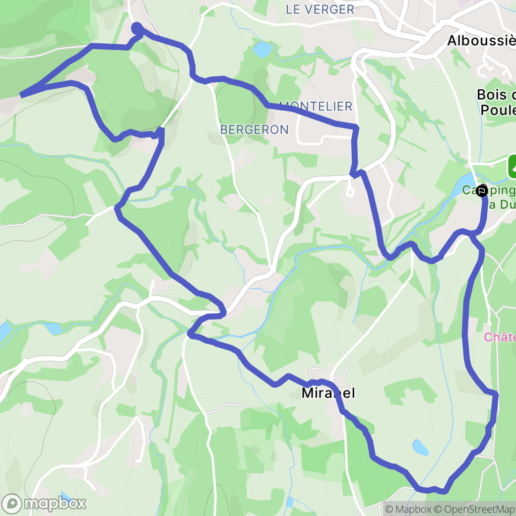 Alboussière: routekaart voor buitenactiviteiten - France