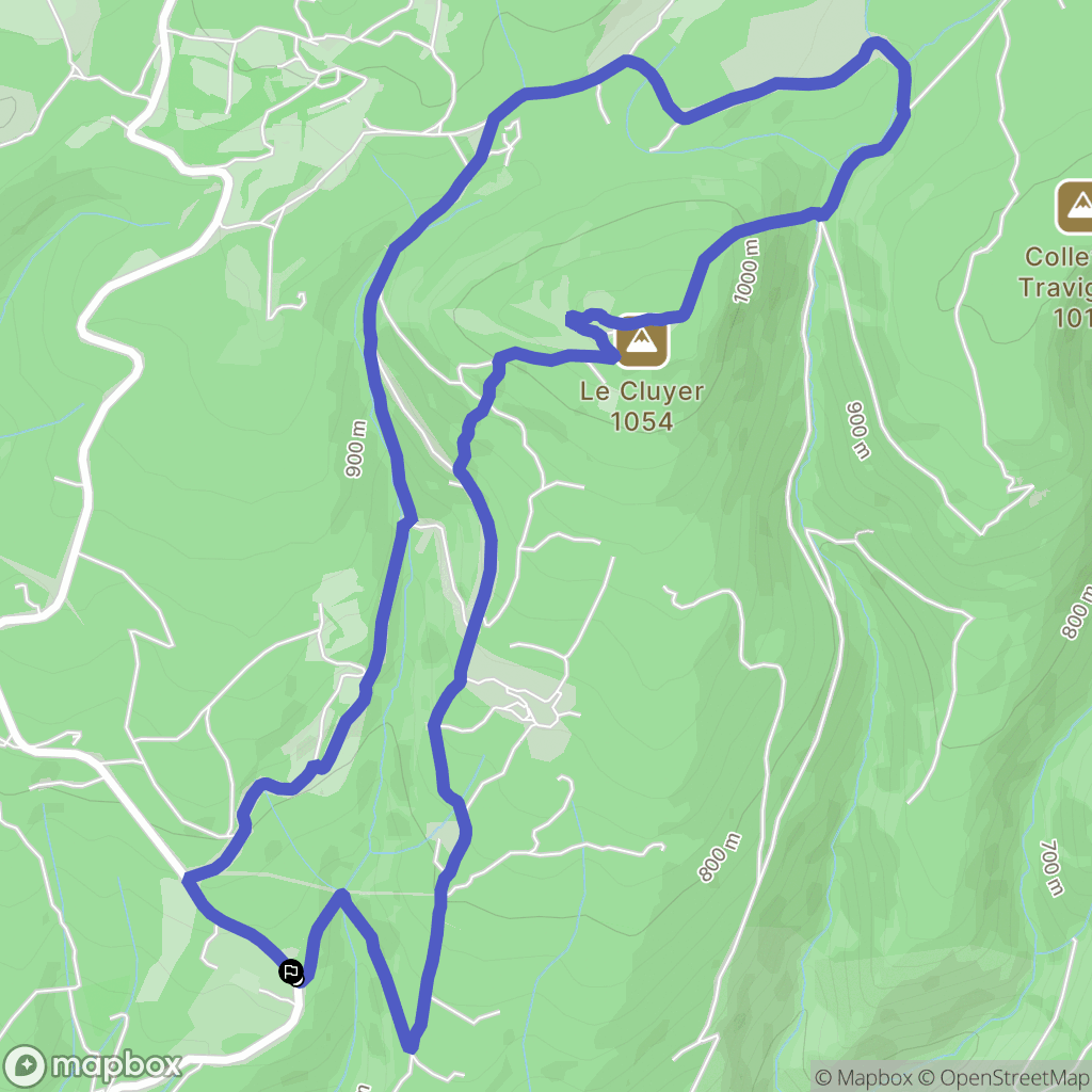 Saint-Saturnin-lès-Apt : carte du parcours de randonnée - France