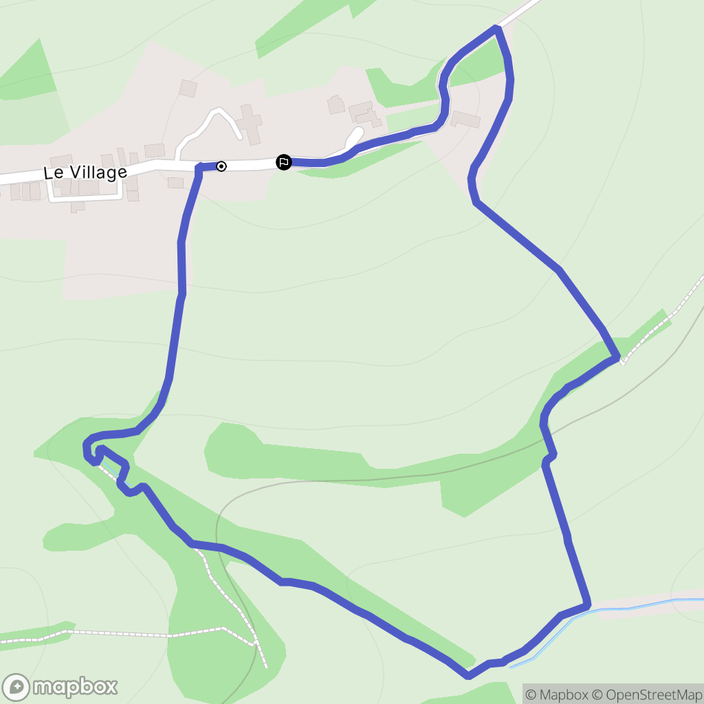 Sieuras : carte du parcours de randonnée - France