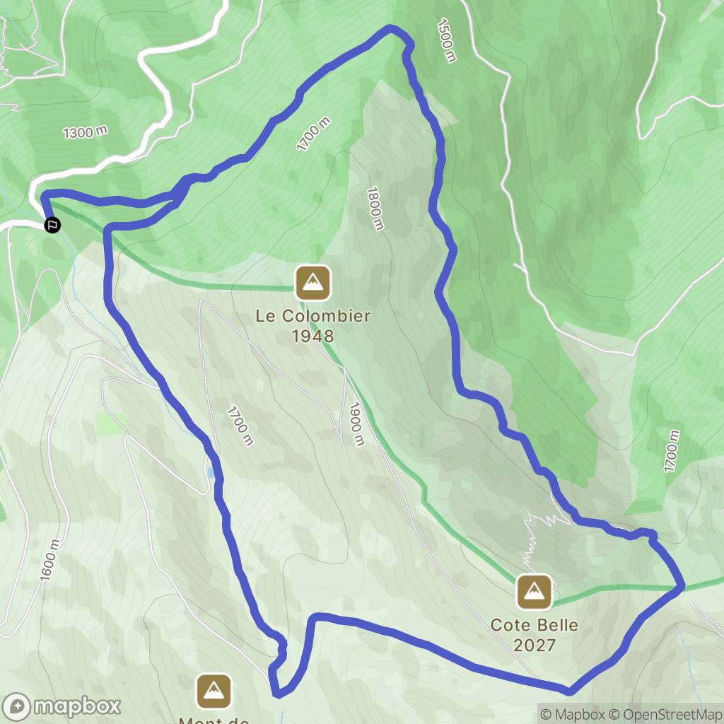 Entraigues : carte du parcours de randonnée - France
