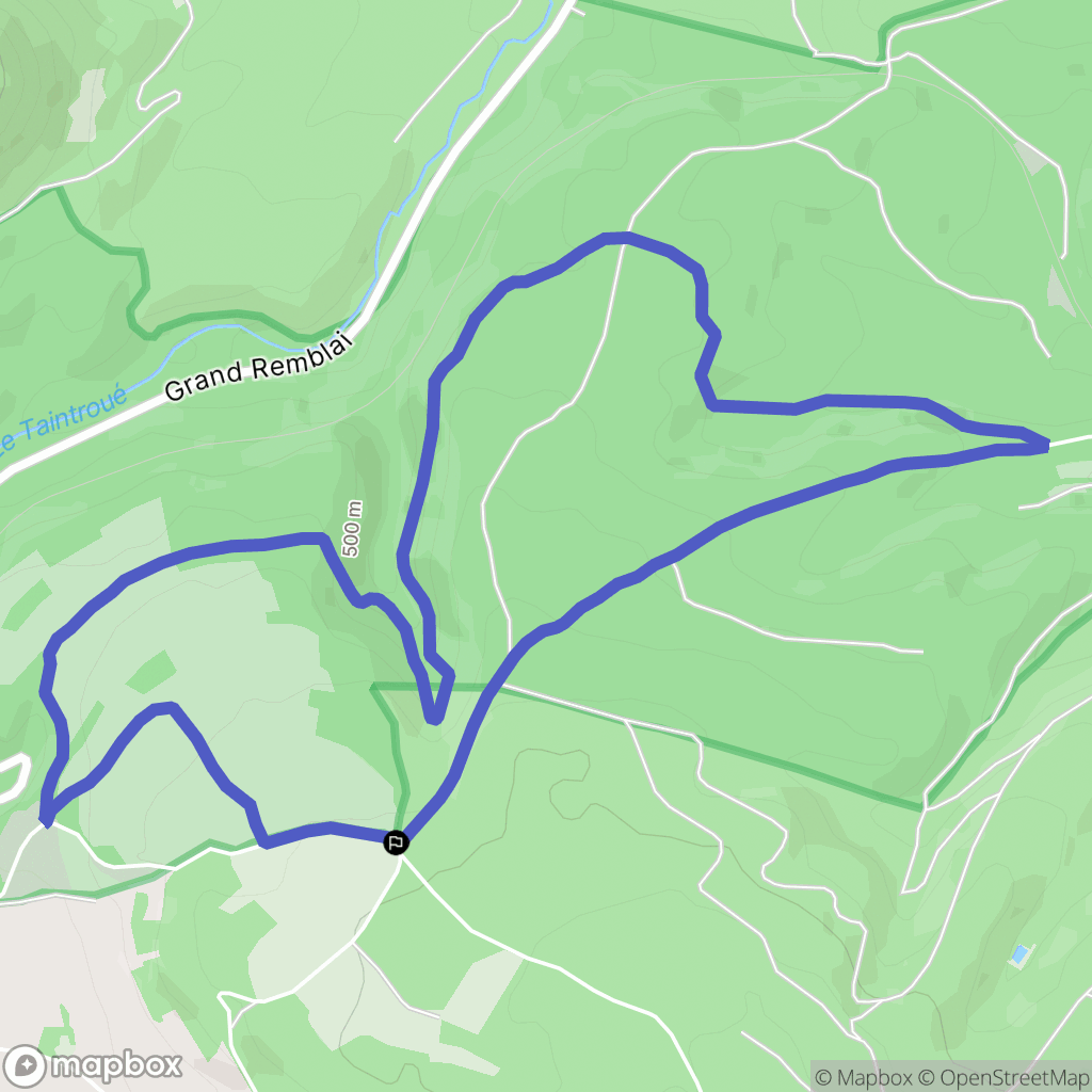 Saint-Léonard : carte du parcours de randonnée - France