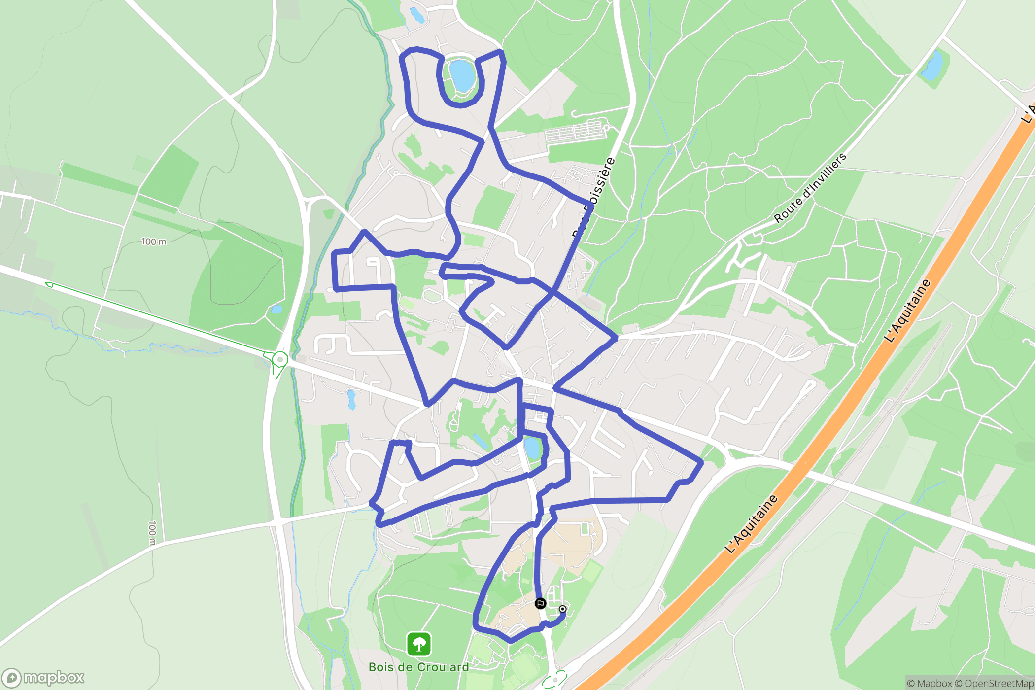 Briis-sous-Forges : carte du parcours de randonnée - France