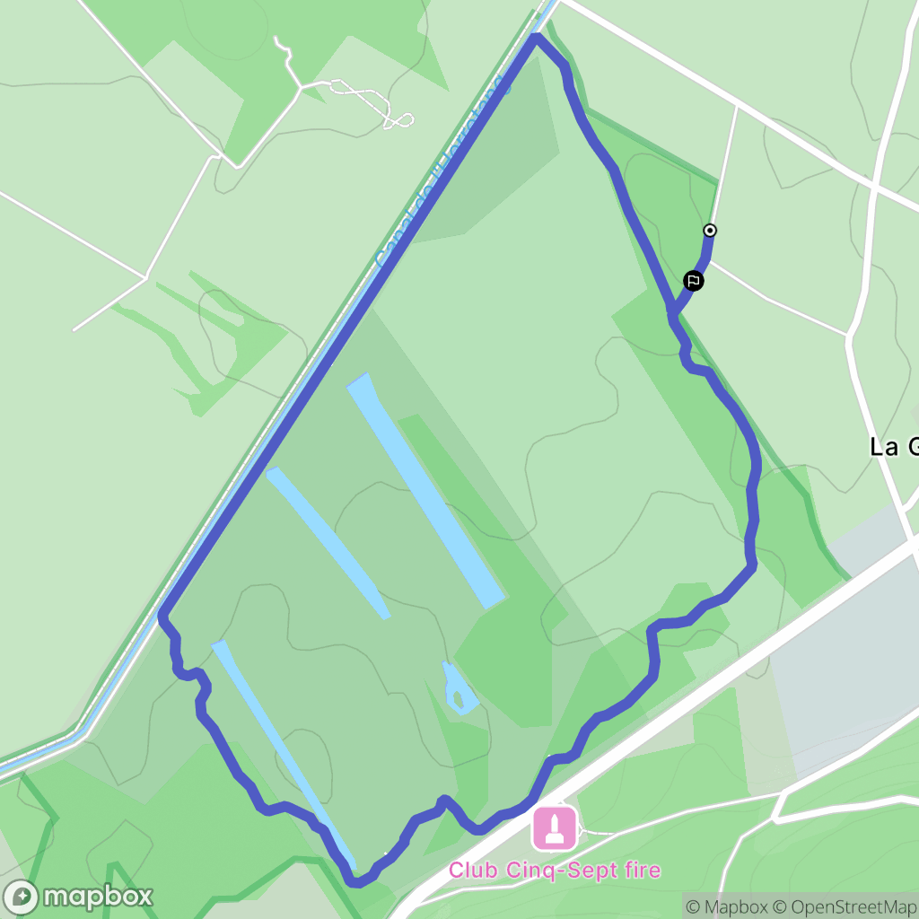 La Guillotière, Saint-Laurent-du-Pont : carte du parcours de randonnée - France