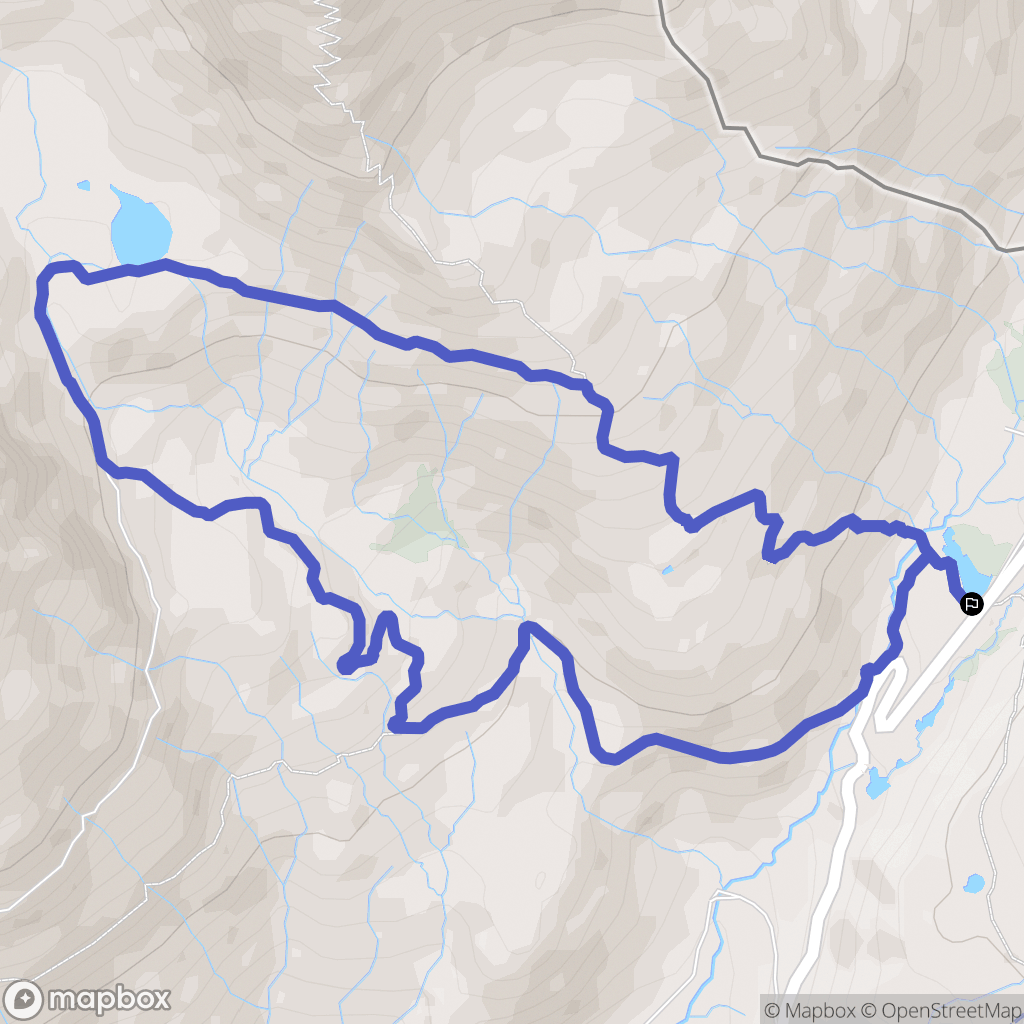 Col du Petit Saint Bernard : carte du parcours de randonnée - France
