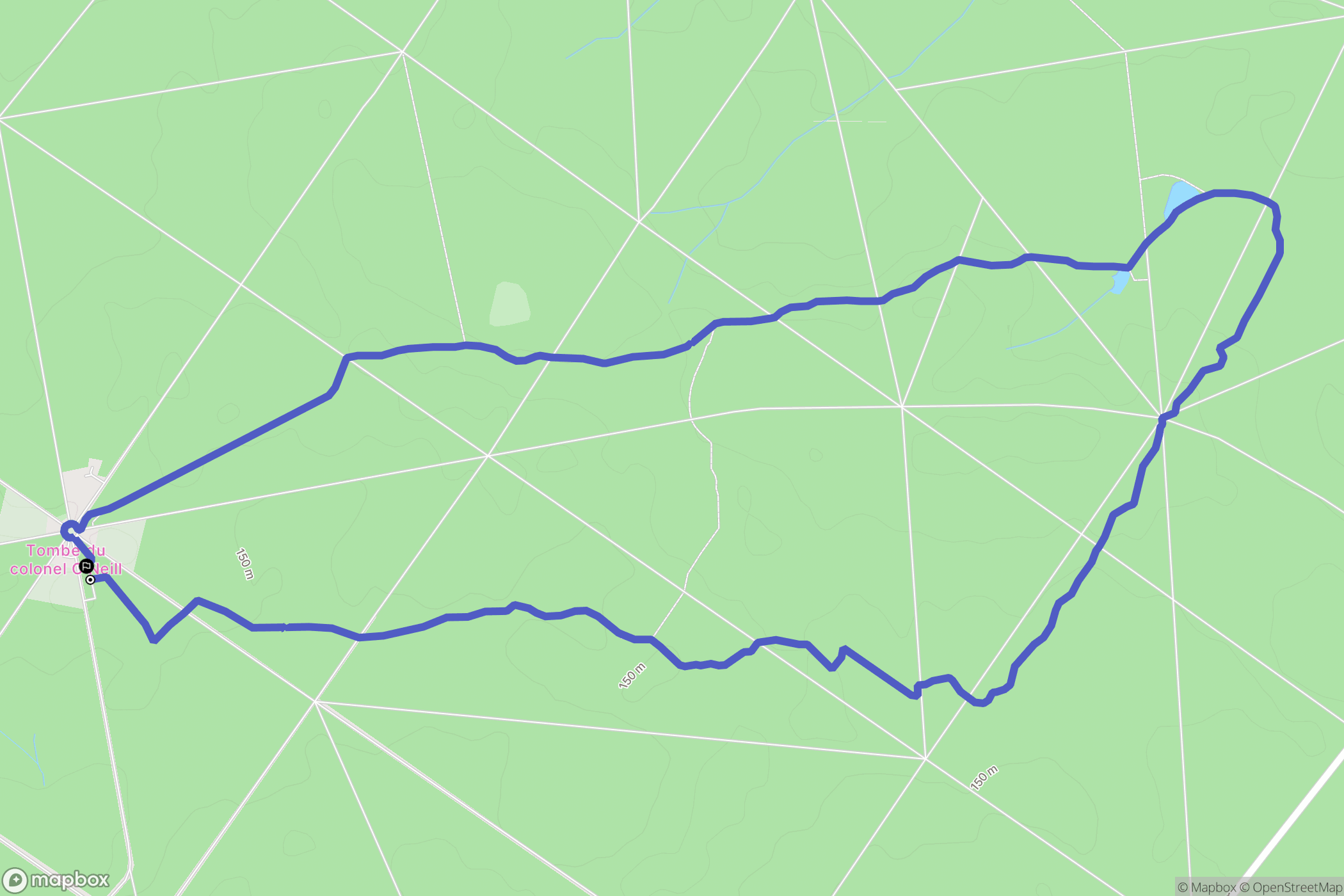 Ouzouer-sur-Loire : carte du parcours de randonnée - France