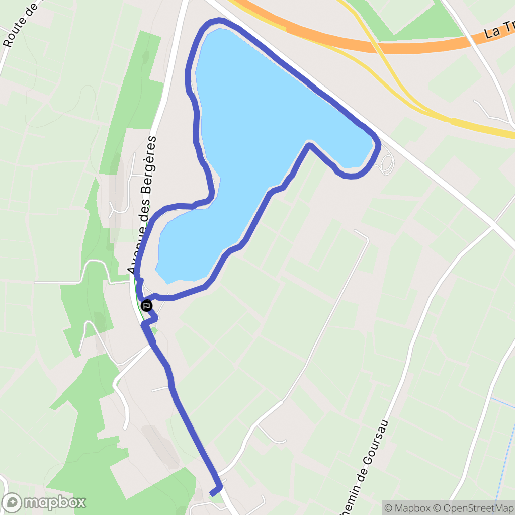 Cadarsac : carte du parcours de randonnée - France