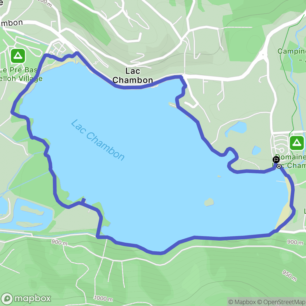 Murol : carte du parcours de randonnée - France