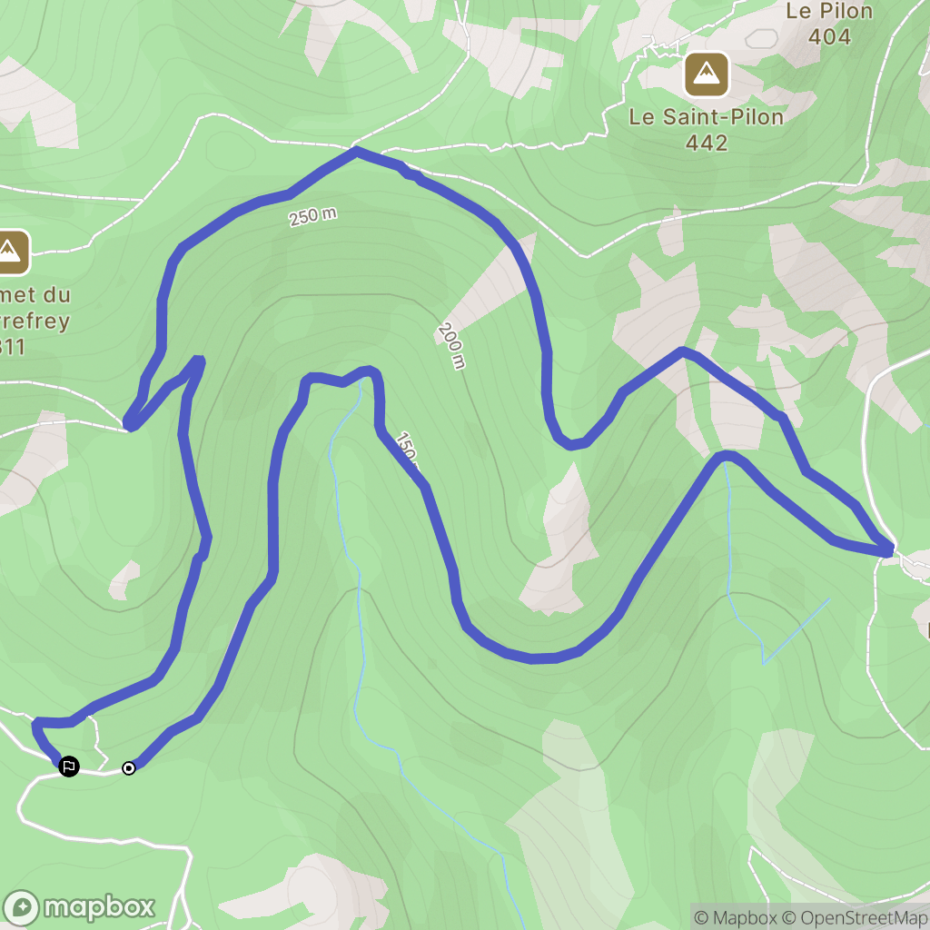 Saint-Raphaël : carte du parcours de randonnée - France