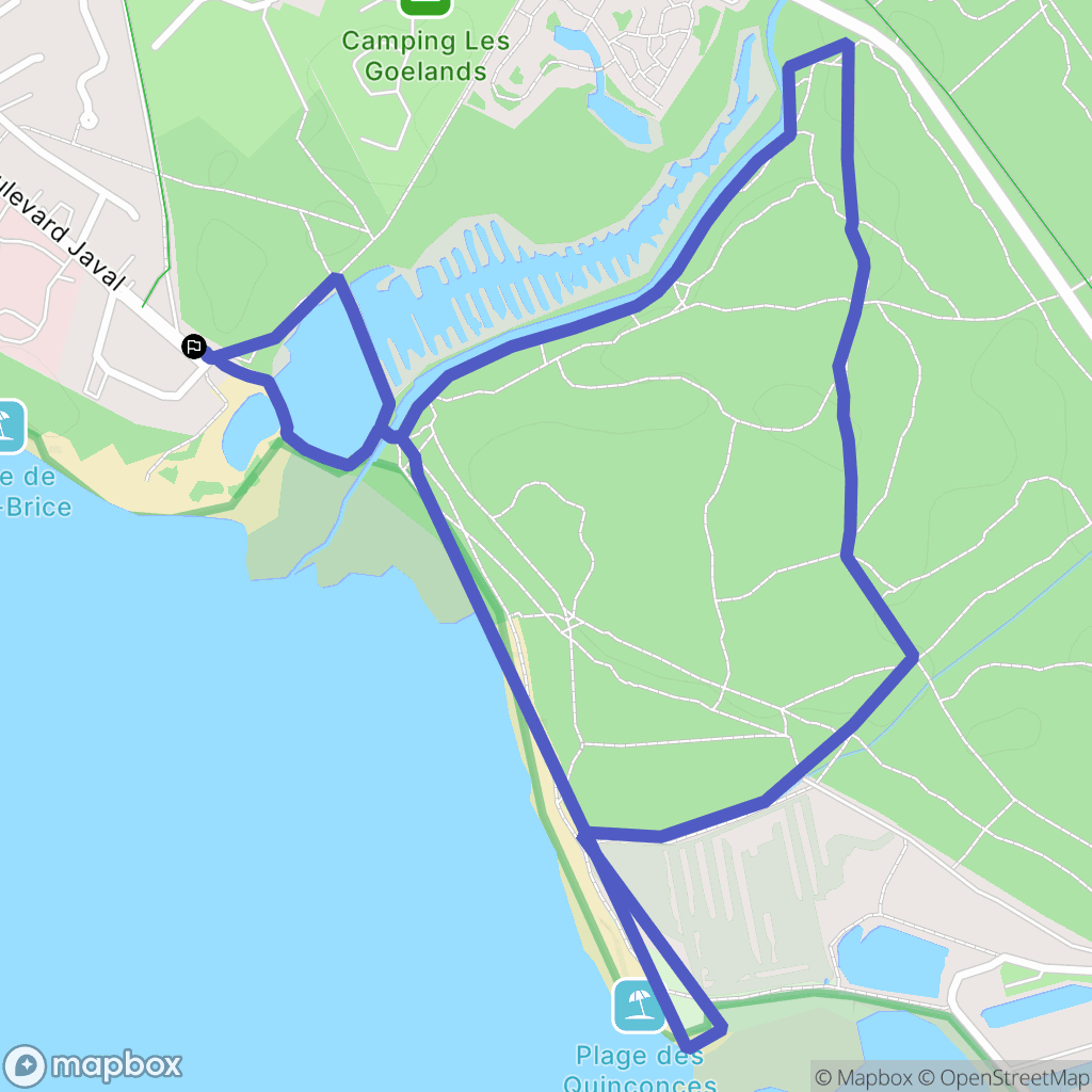 Arès : carte du parcours de randonnée - France